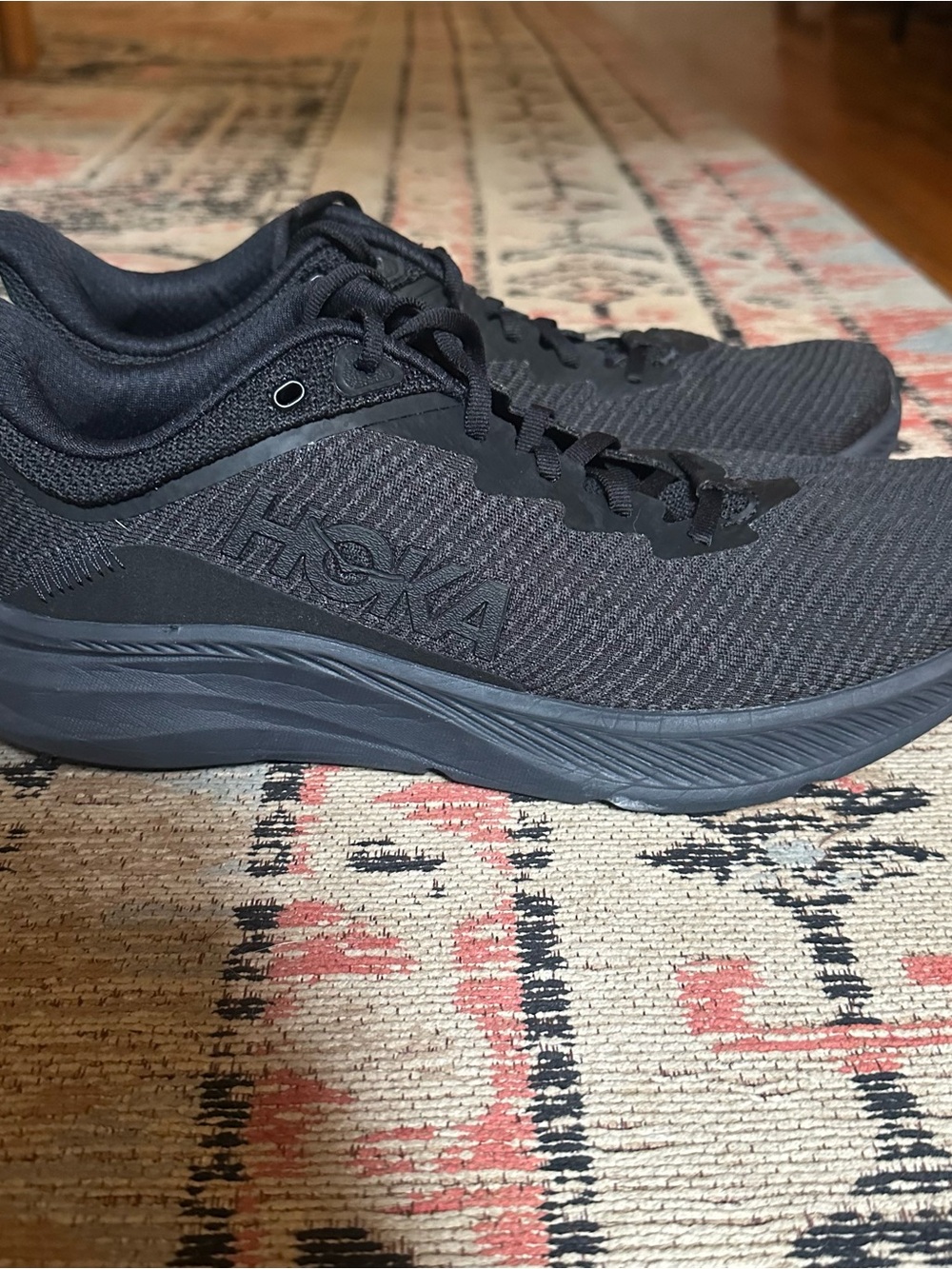 Hoka Men's Solimar Black Training Sneakers 10 Wide